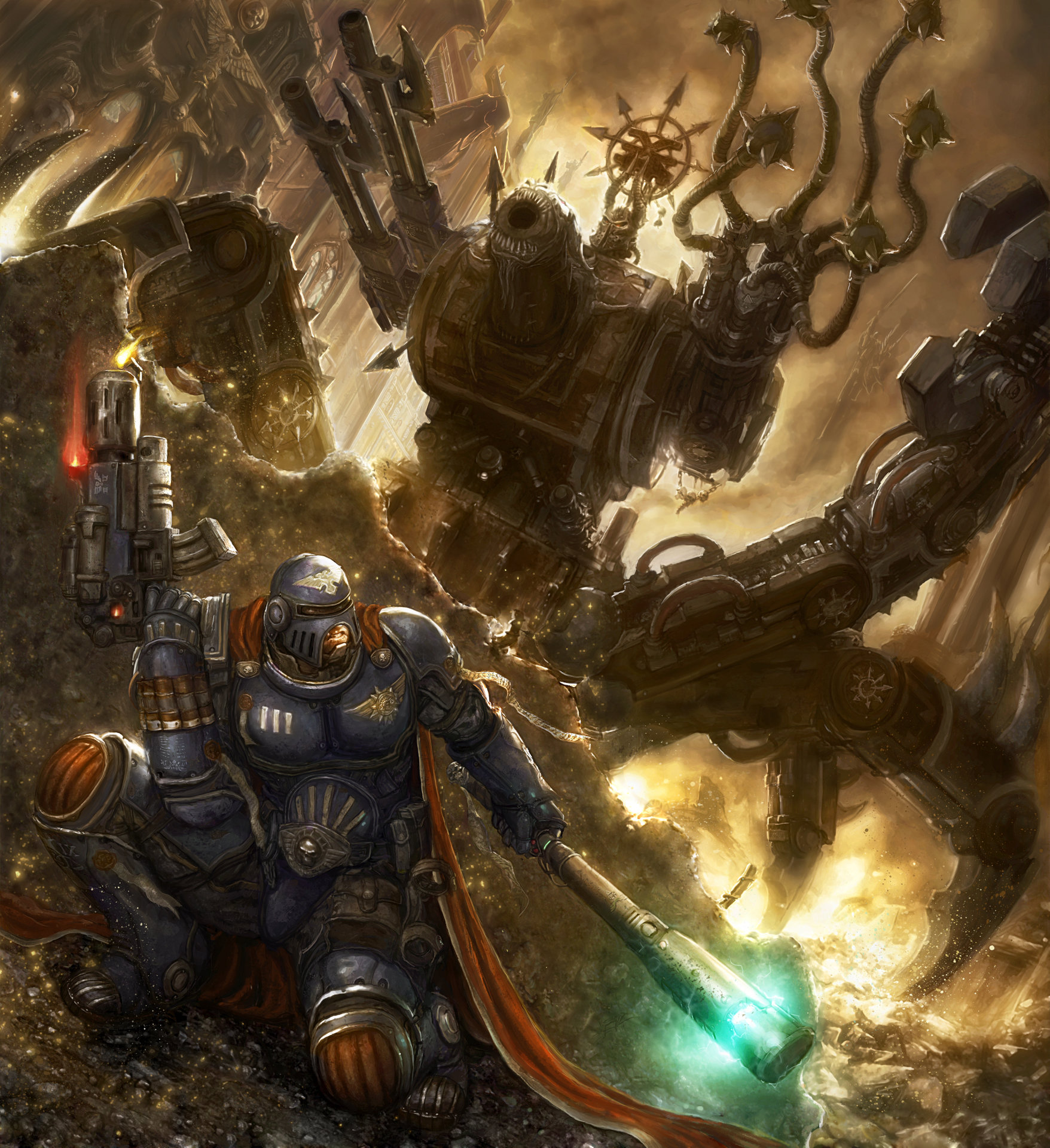 Artstation - Warhammer 40k Book Of Judgement Cover