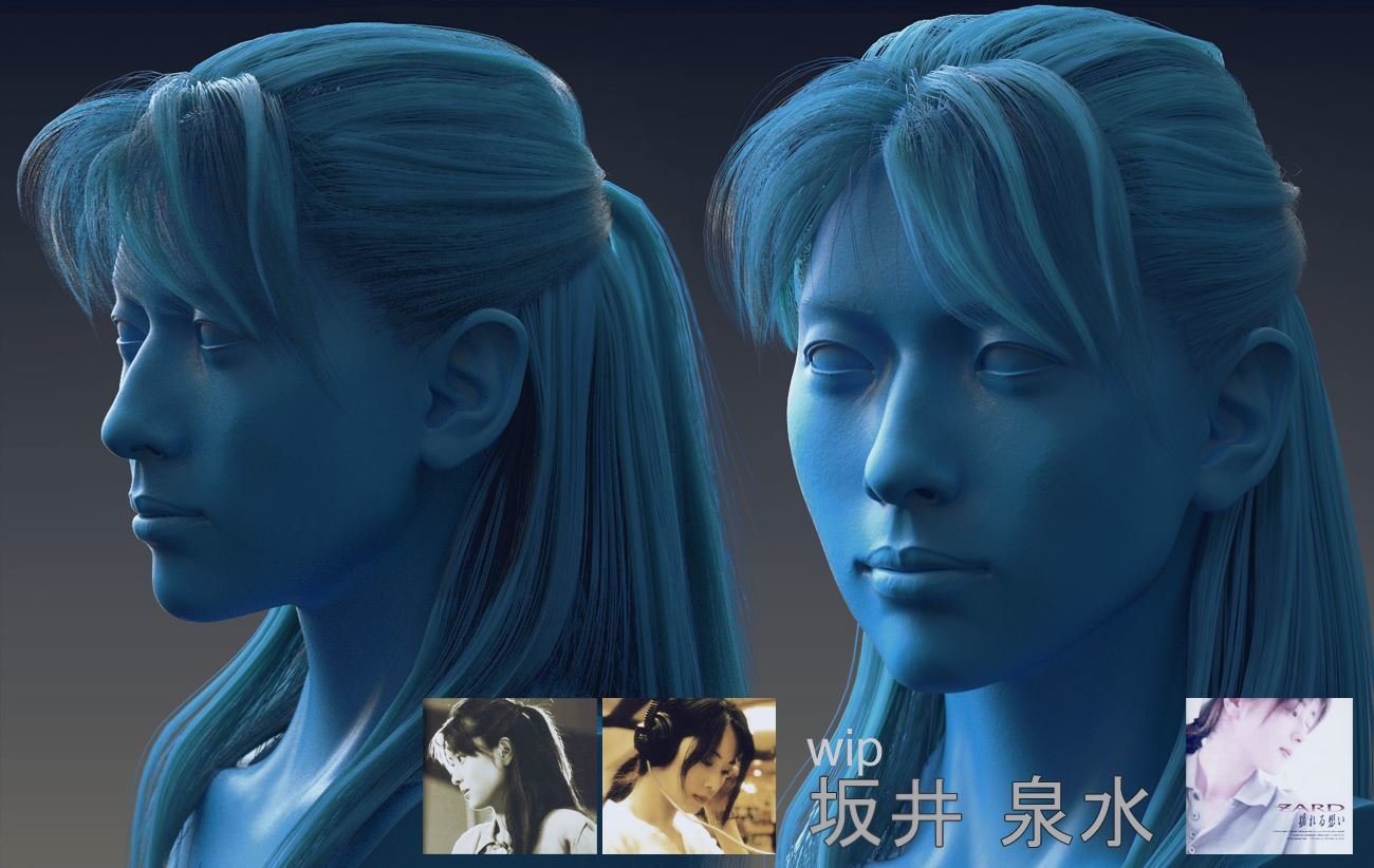 ArtStation - Izumi Sakai_Zard_inprogress, image size:1300x822