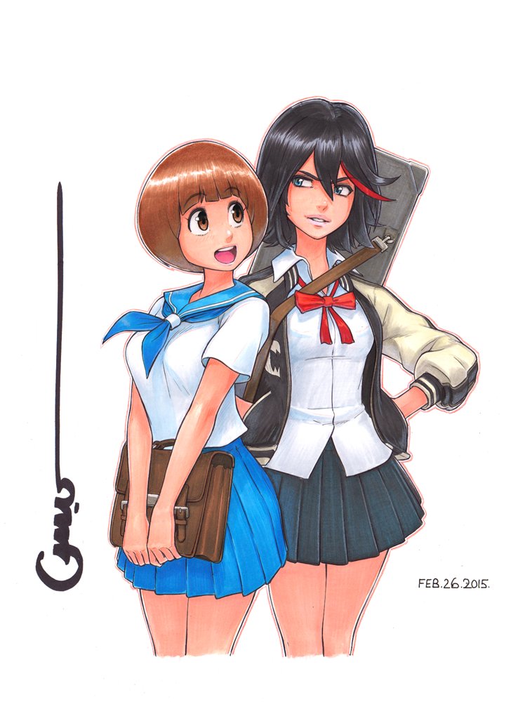 Artstation Kill La Kill Mako And Ryuko Omar Dogan