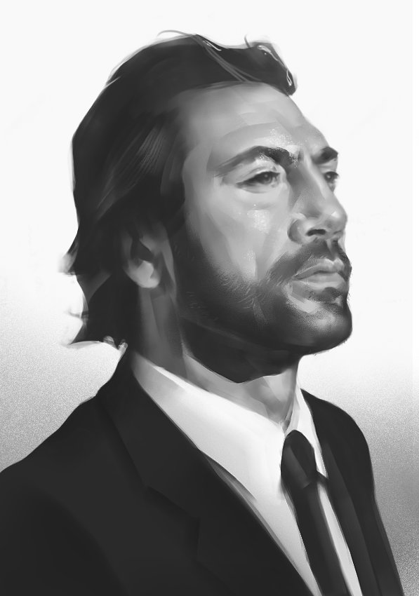 ArtStation - Head study. Javier Bardem