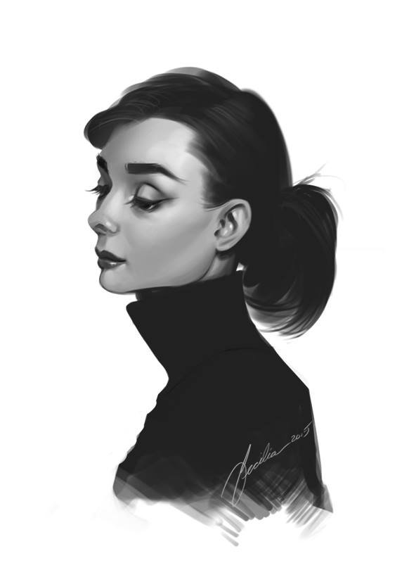 ArtStation - Audrey Hepburn