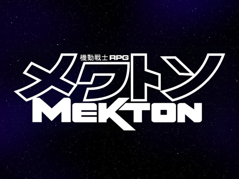 George Edward - Mekton RPG logo with Japanese design added