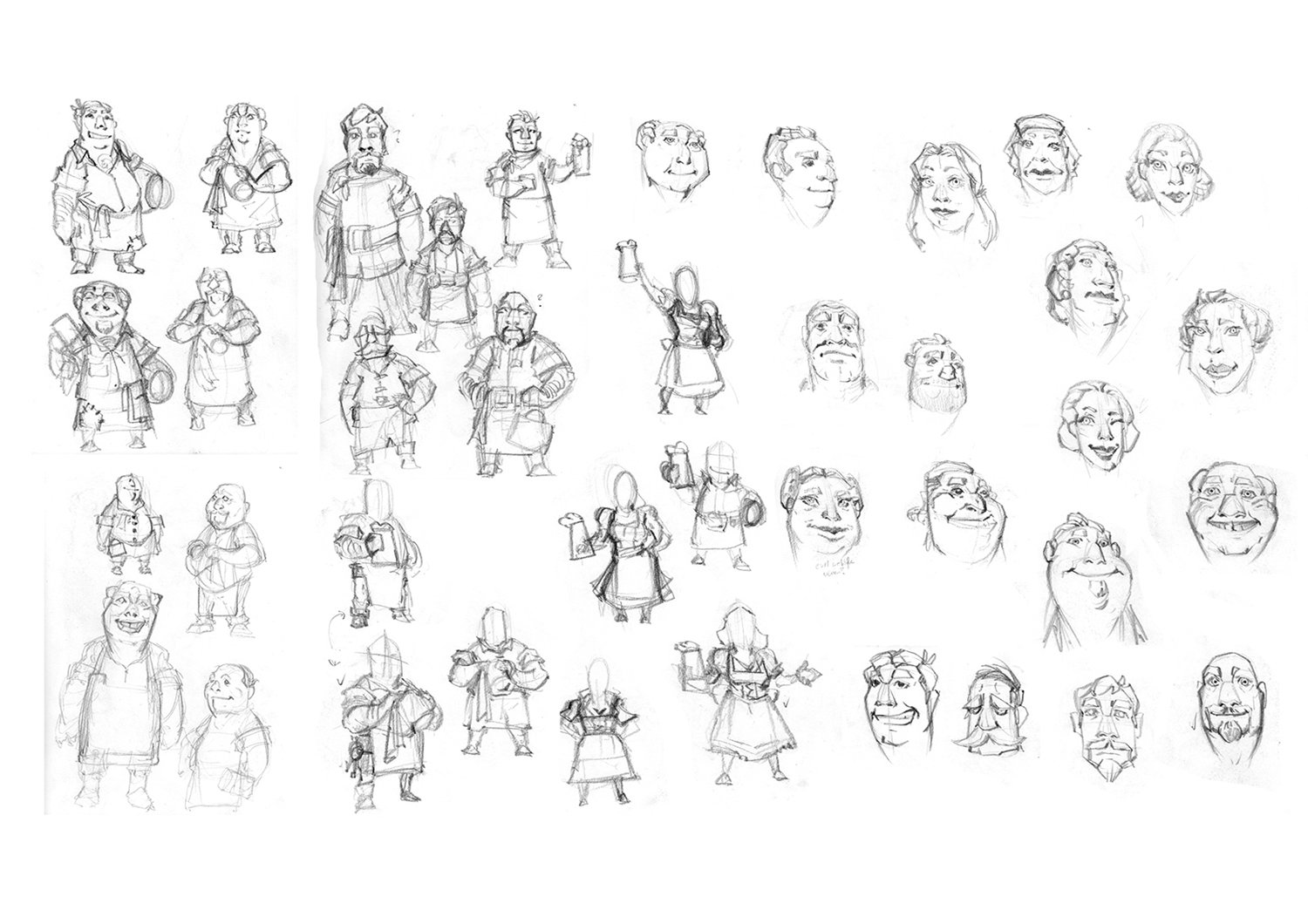 initial development sketches