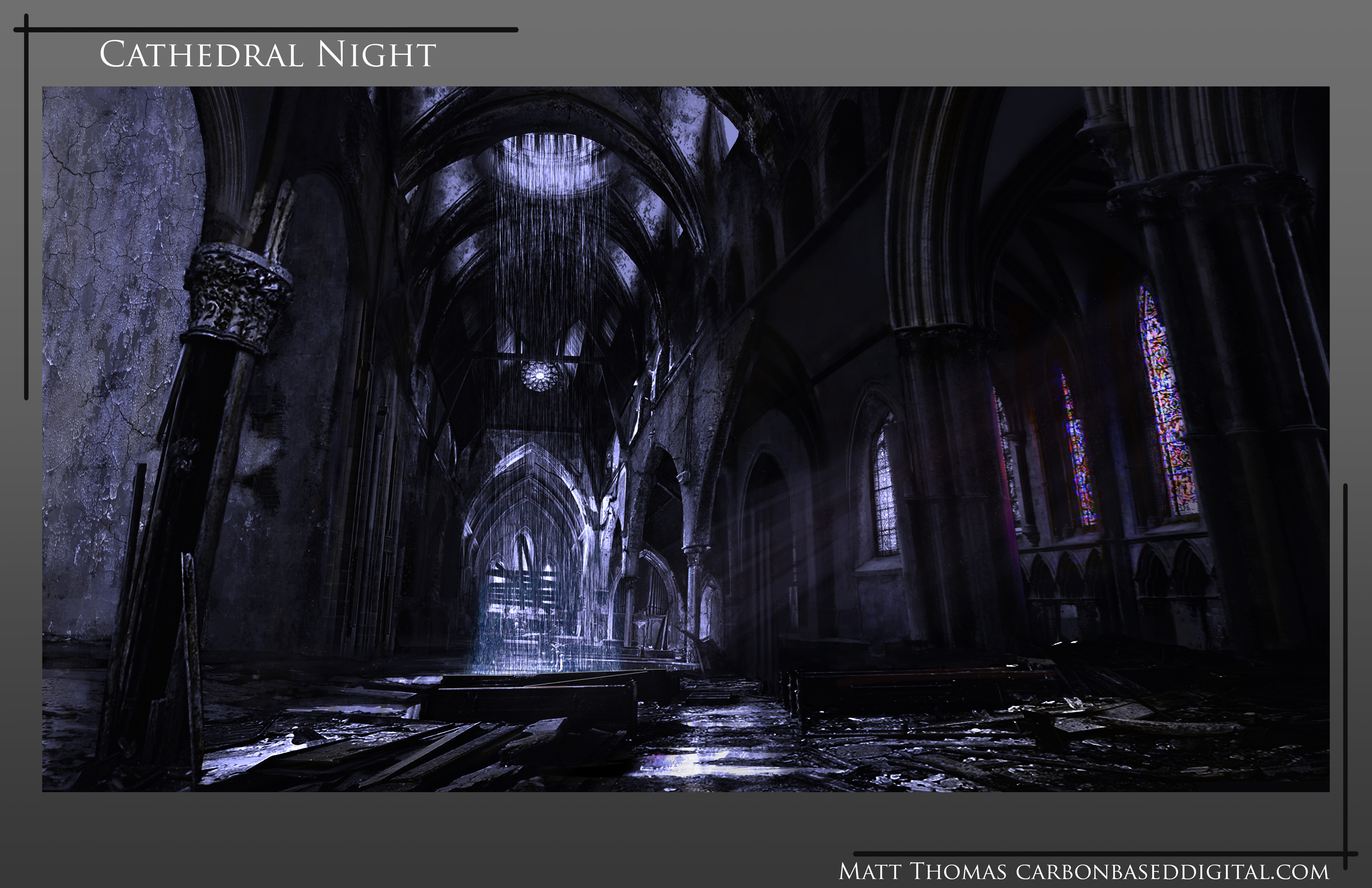 Cathedral Ruin Night