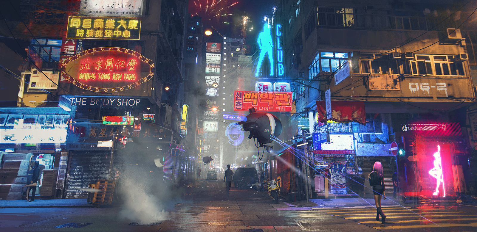 Artstation Hong Kong Street Patrol Sergey Zabelin