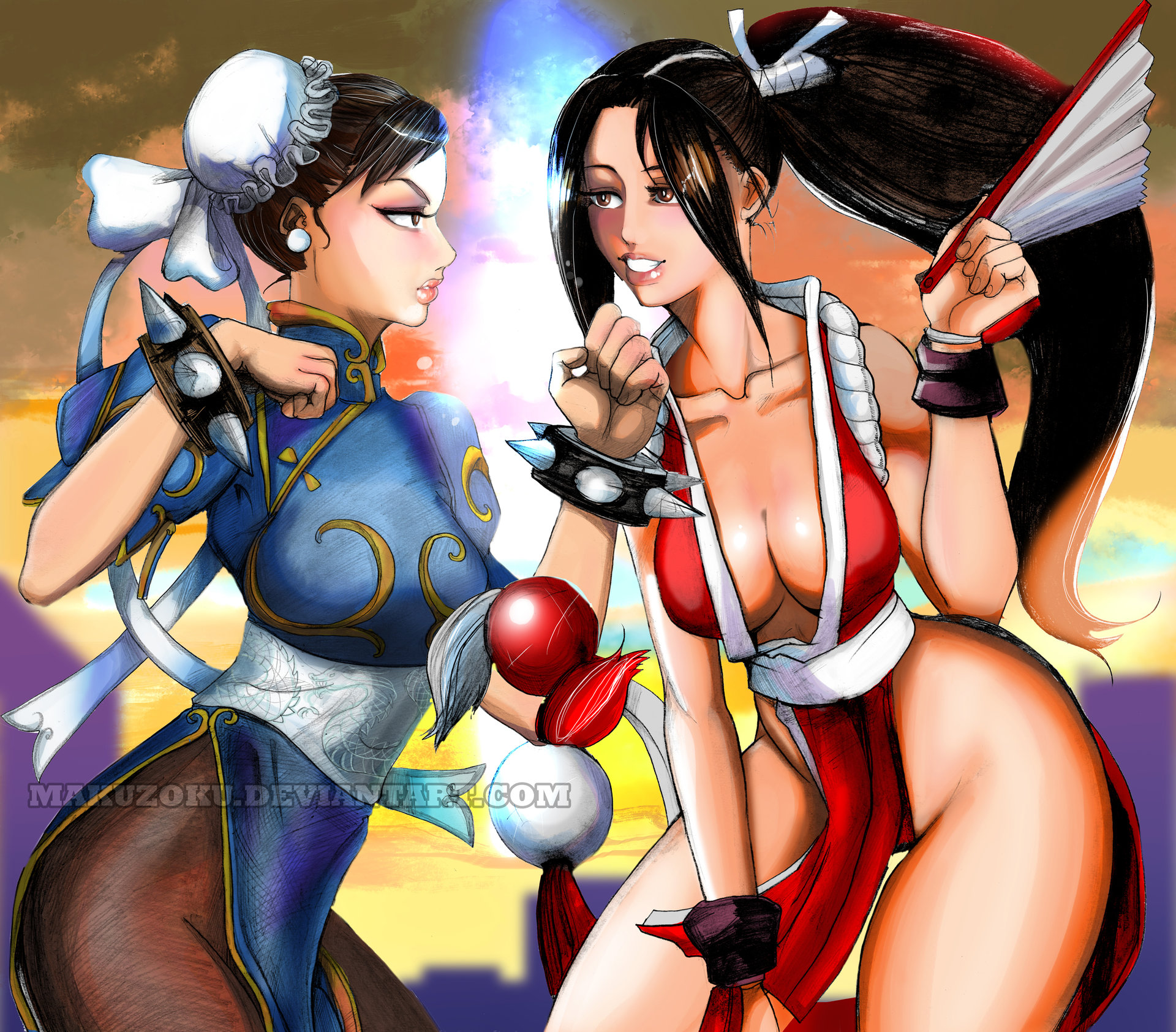 Maku Zoku - Chun li and Mai Shiranui