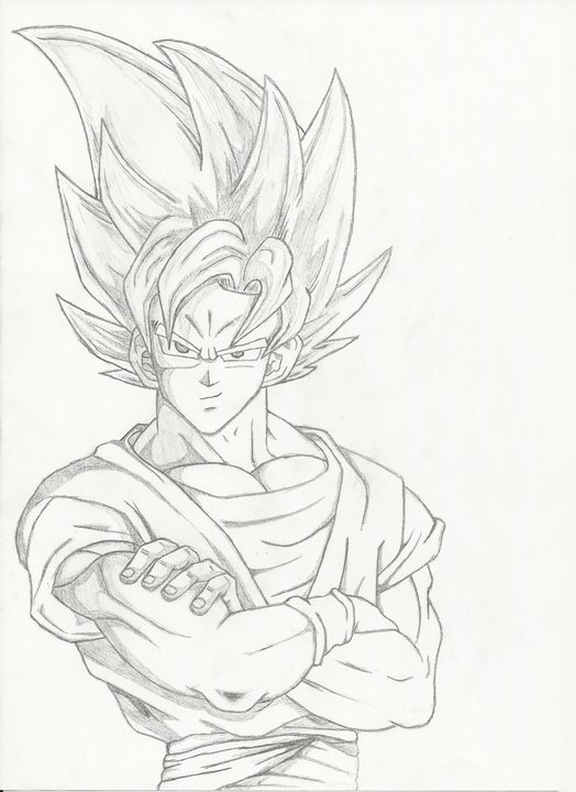 Son Goku - sketch by Darko-simple-ART on DeviantArt