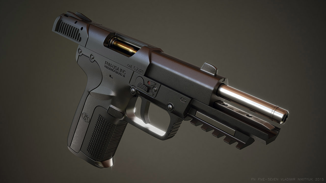 Artstation Fn Five Seven Vladimir Nikityuk