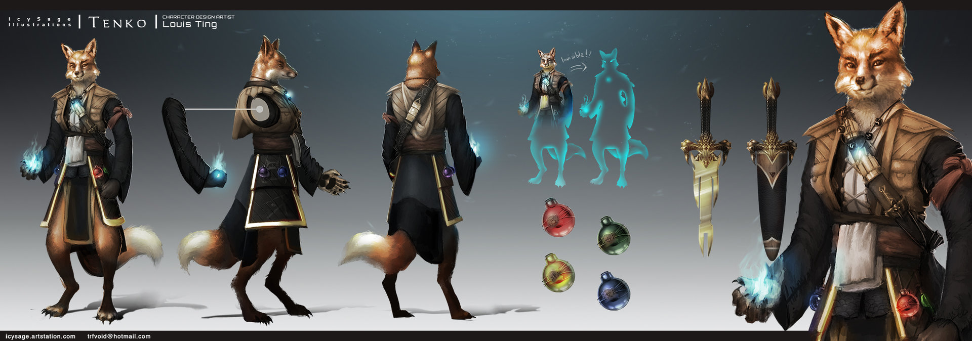 Artstation 1503 Tenko Reference Sheet