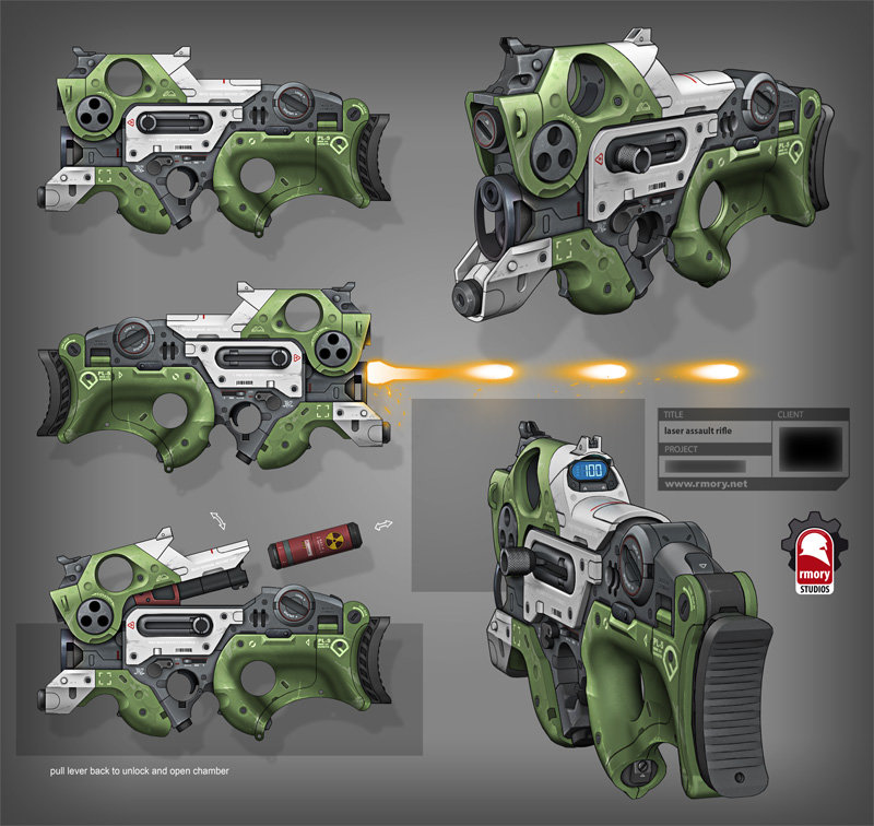 laser assault rifle - rmory studios
