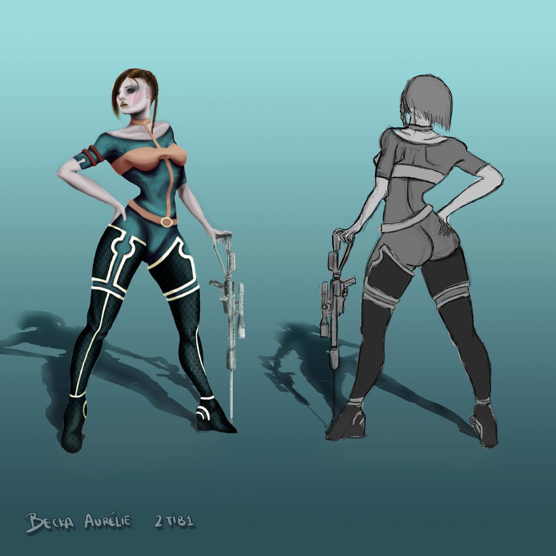 ArtStation - Futuristic Woman Concept Art