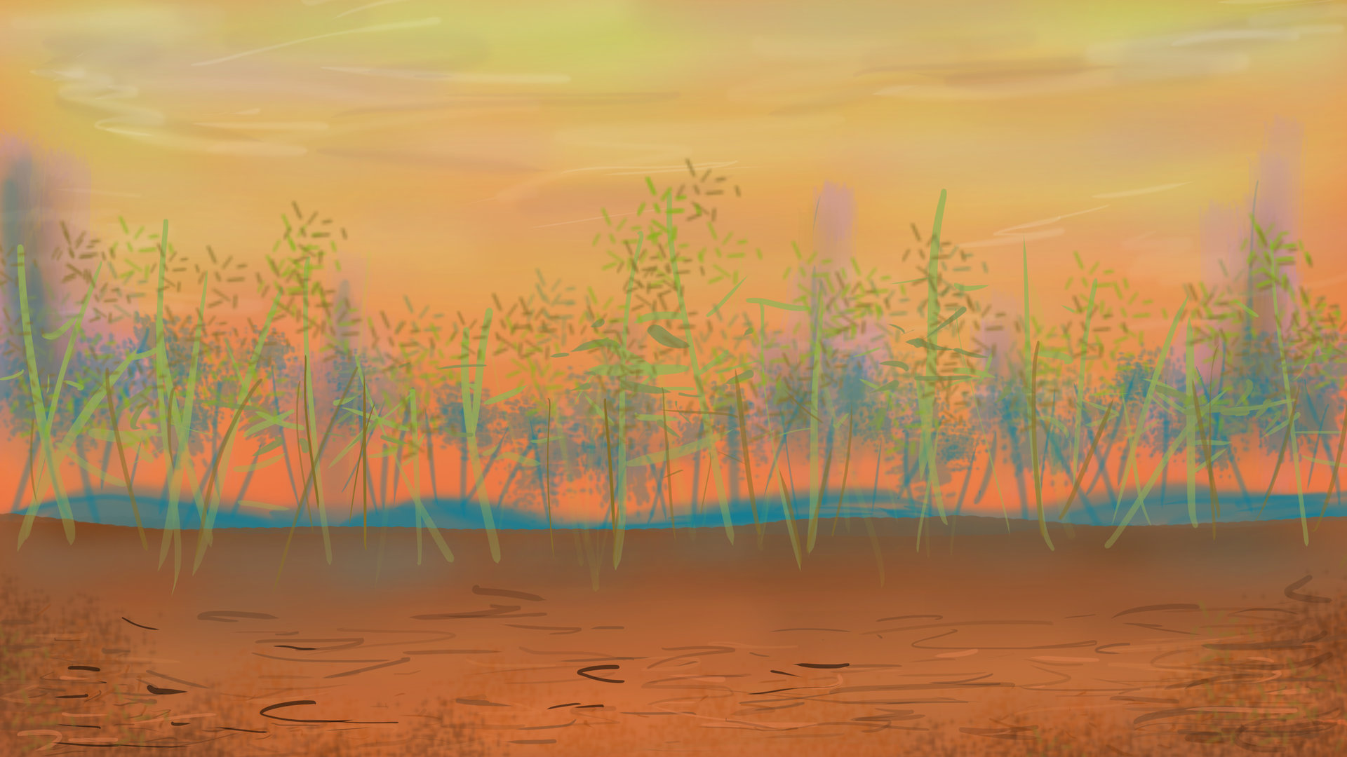 Artstation Backgrounds For Sunny And Cloud James Ishizaki