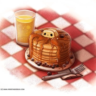 Piper thibodeau day 828 i really want to make some pancakes by cryptid creations d8jl7su