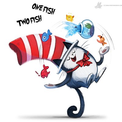 Piper thibodeau day 833 one fish two fish by cryptid creations d8k9ycv