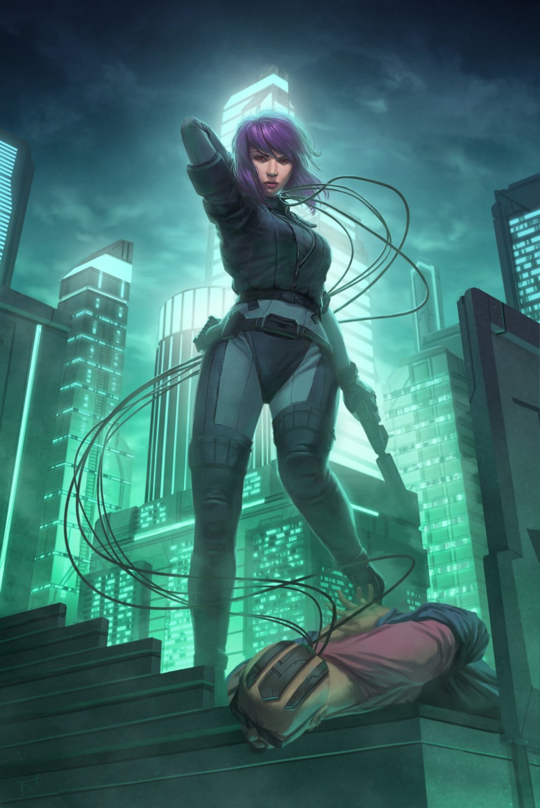 major kusanagi statue