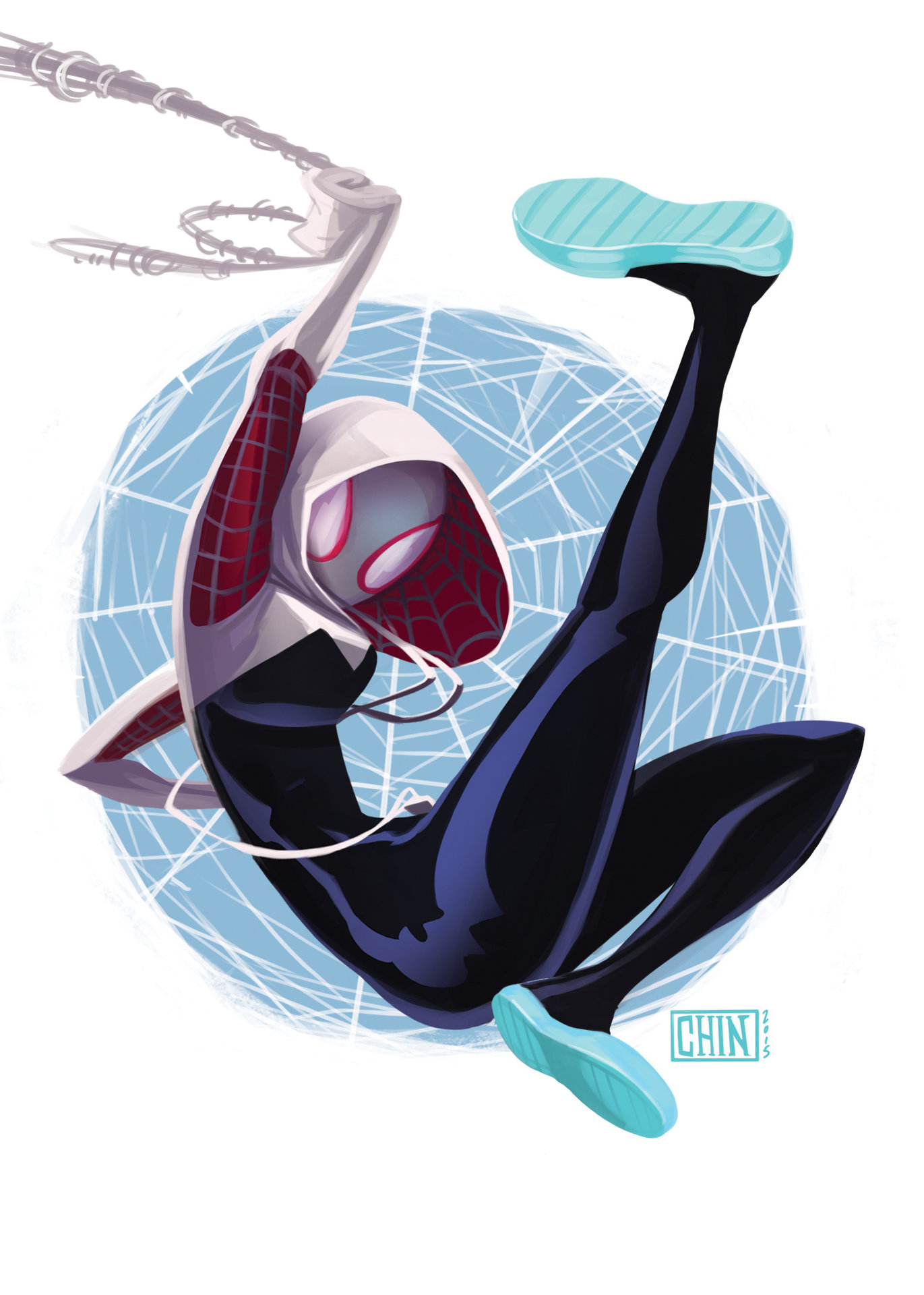 Fan Art Spider Gwen Resin scale model for assembling and painting or ready to collect