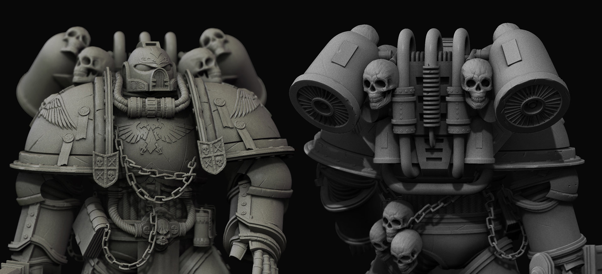 Artstation Space Marine 3d Jun Yun