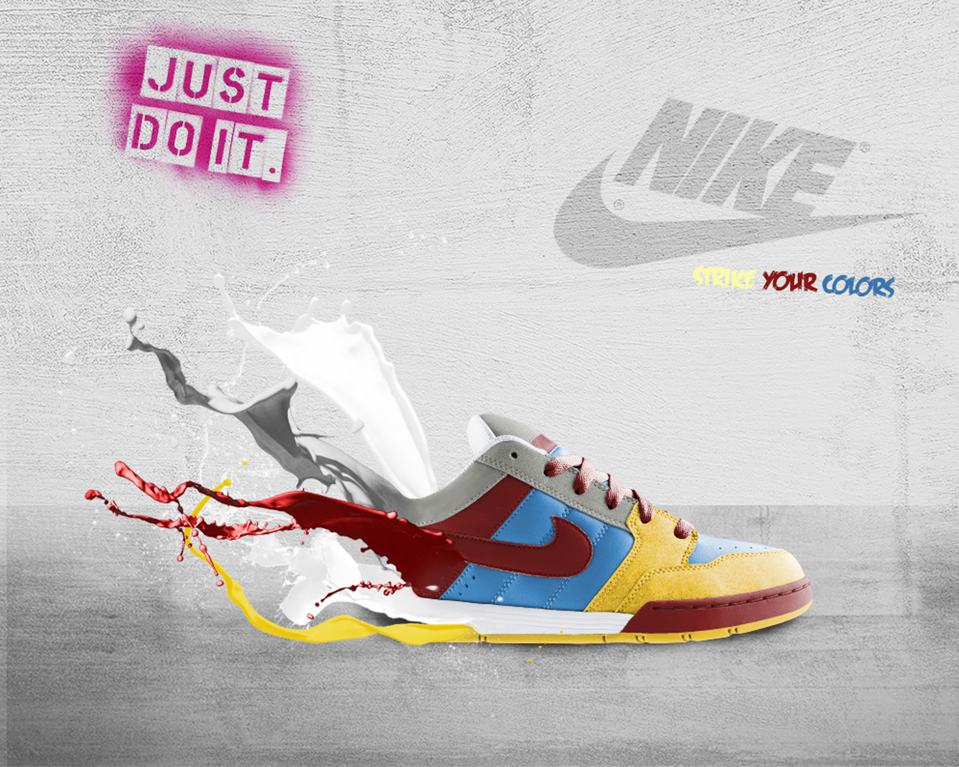 ArtStation - NIKE ad done in pohotoshop