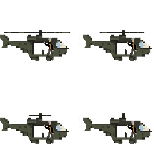 Helicopter Sprite Top Perspective