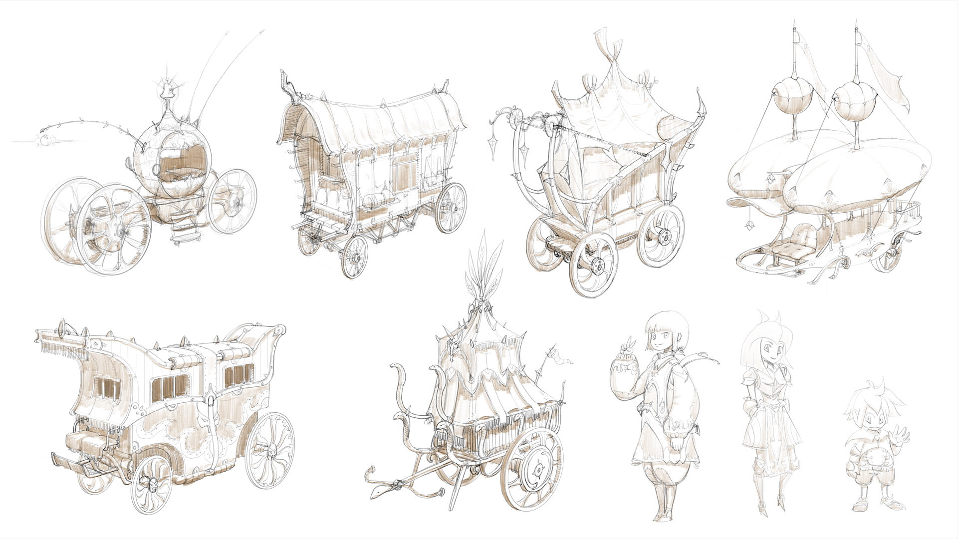 ArtStation - Horse carriage animated