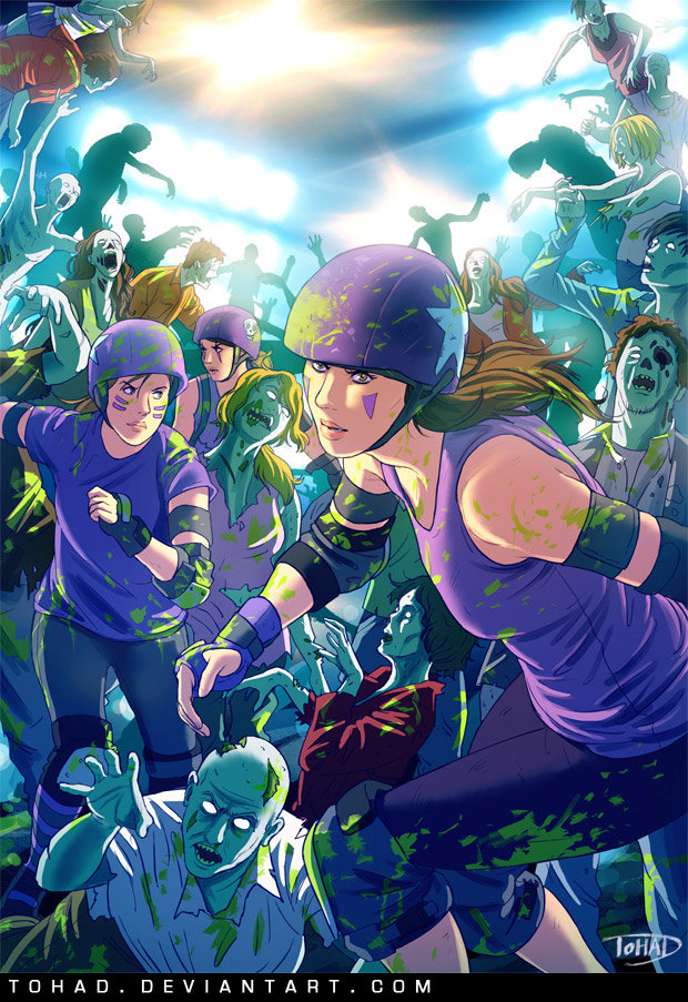 Roller girls VS zombies