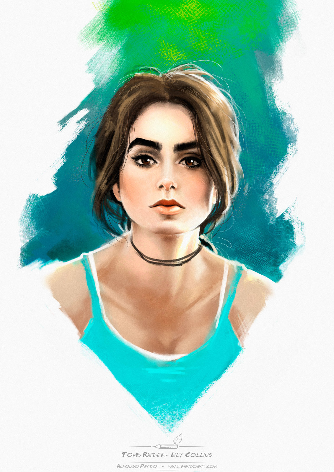 Lily Collins as Tomb Raider