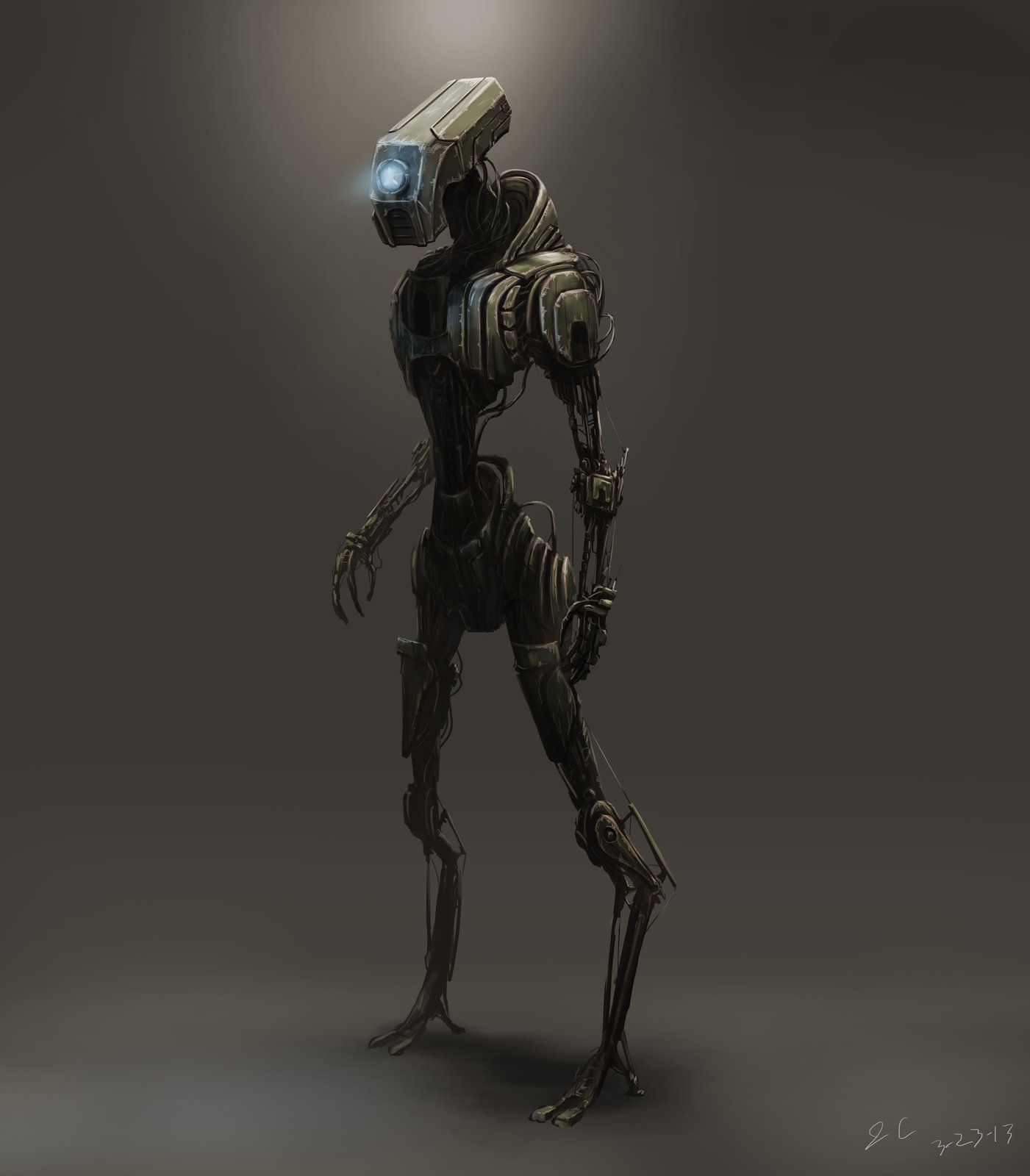 Artstation Skinny Robot Joshua Carrenca