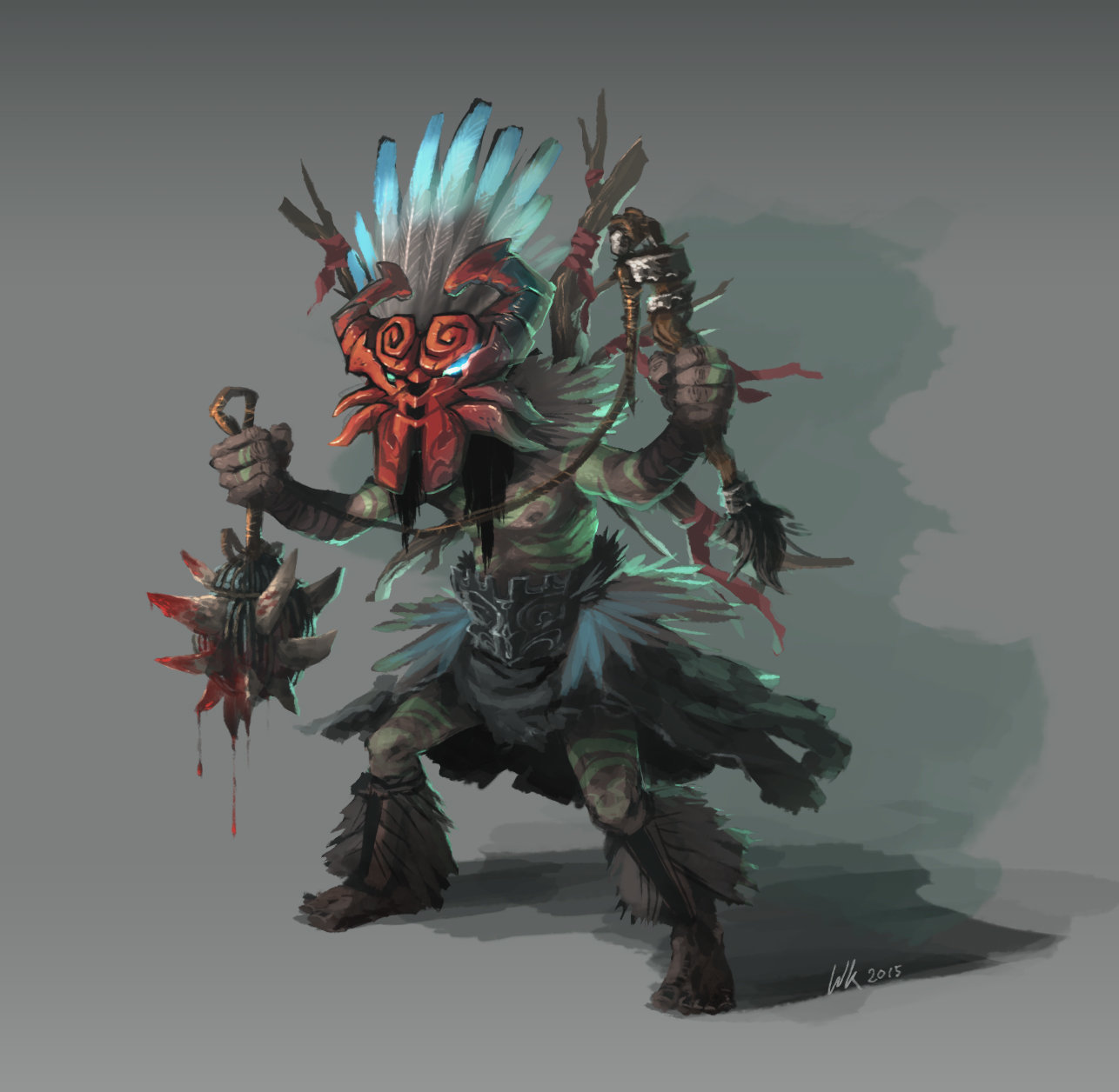 концепт арт персонажа шаманка. шикигами шаман кинг. персонаж шаман. орчиха шаман арт. шаман кинг персонажи асакура.