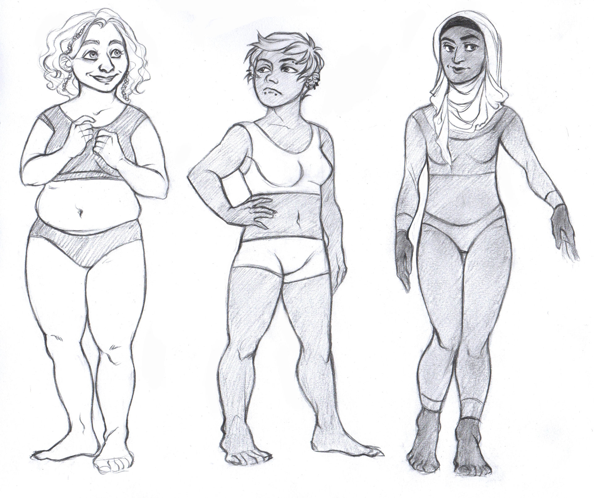 Body Types by lisannexd on DeviantArt