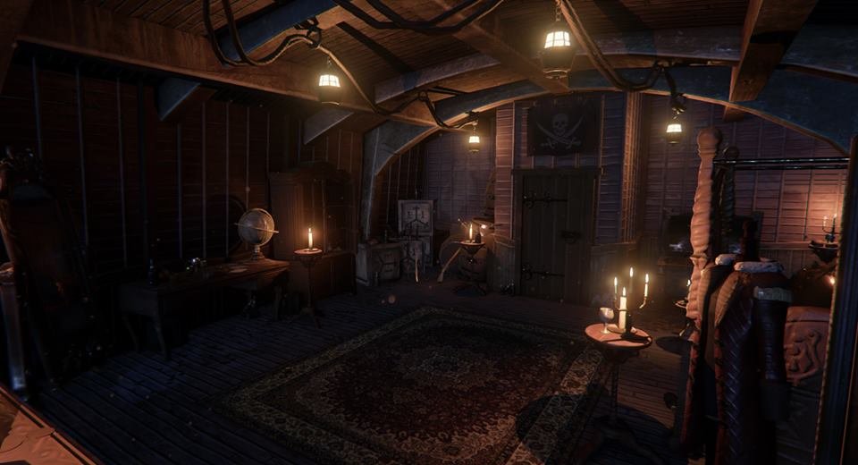 Artstation Pirate Ship Captain S Cabin Game Environment Samuel