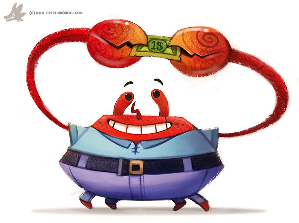 Artstation Daily Painting 894 Mr Krabs Piper Thibodeau