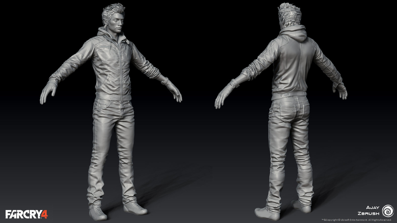 Finalized Zbrush body
*Head finalized by Ed Hardison