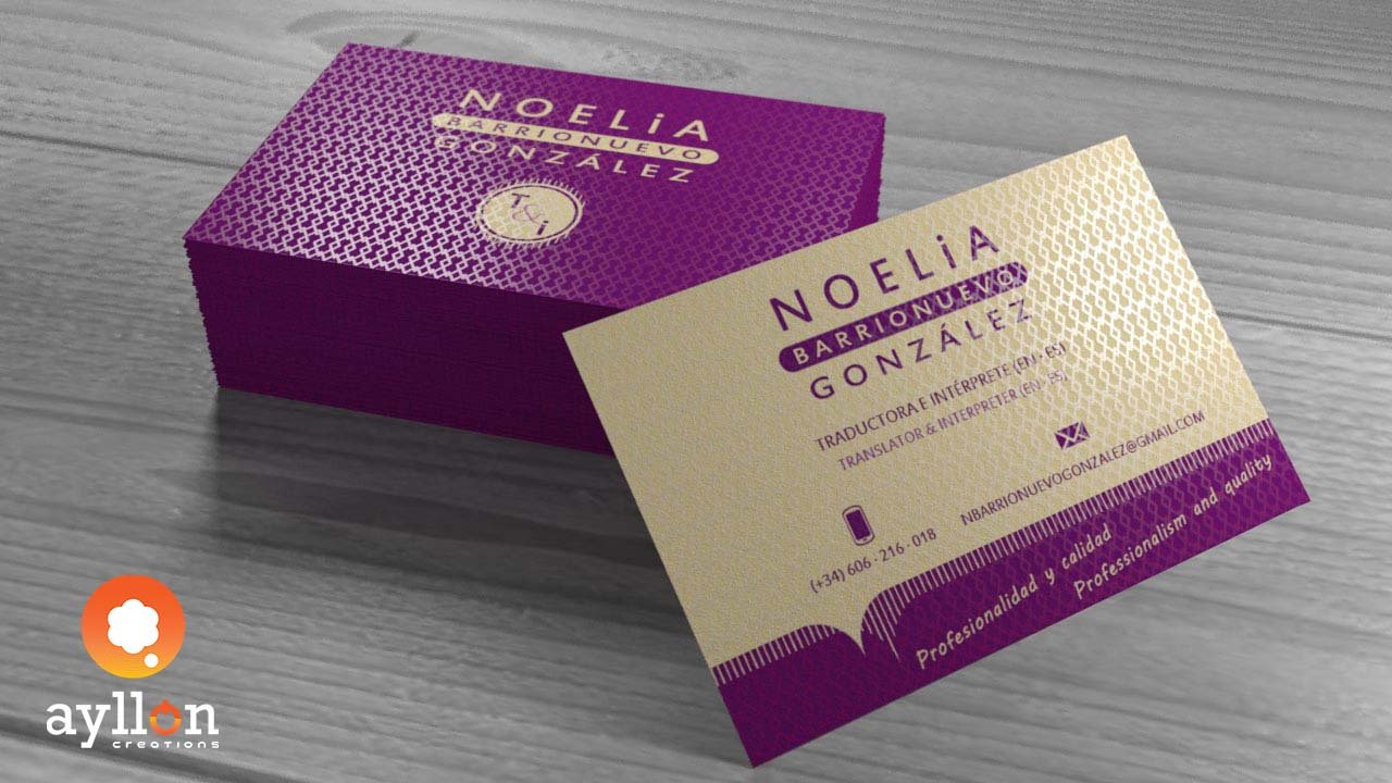 Artstation Noelia Barrionuevo S Business Card Enrique Ayllon