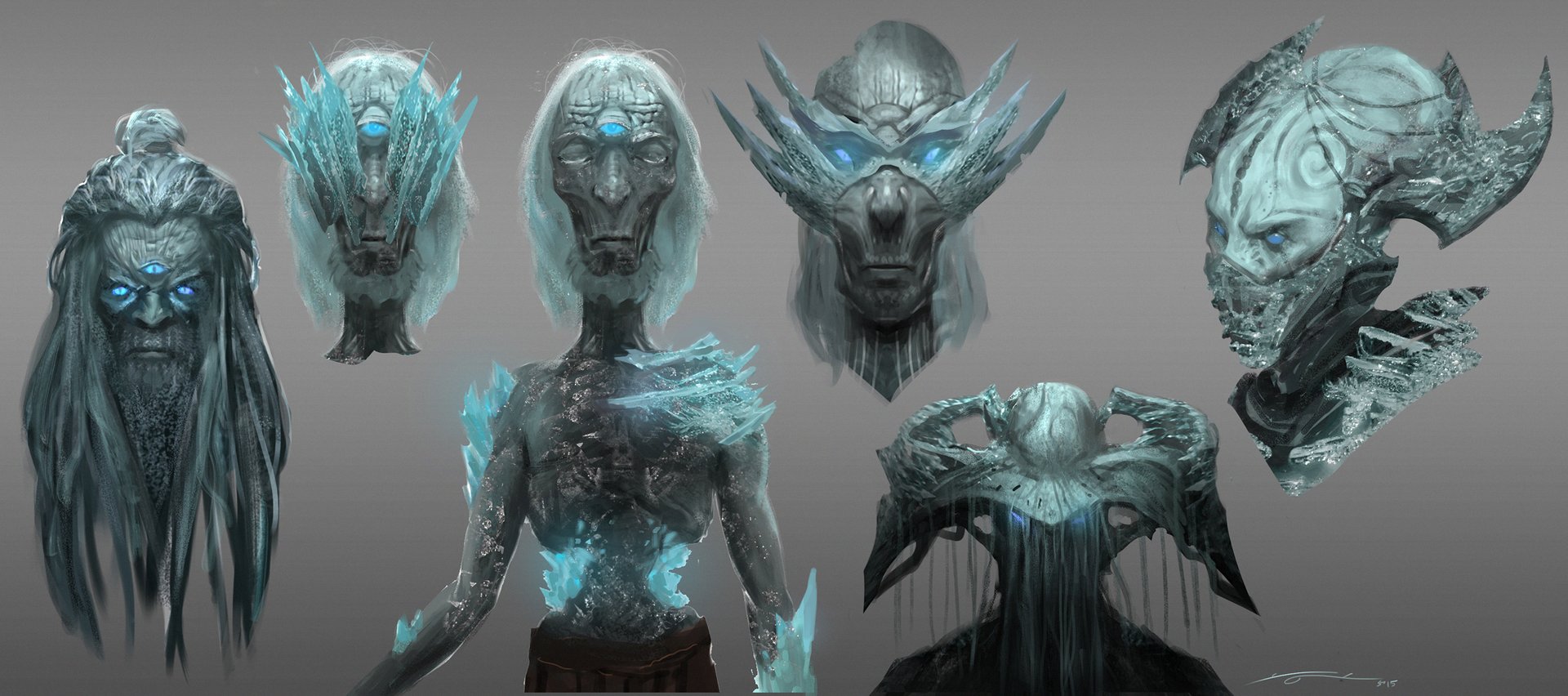ArtStation Creatures White walkers, Rahul Philip