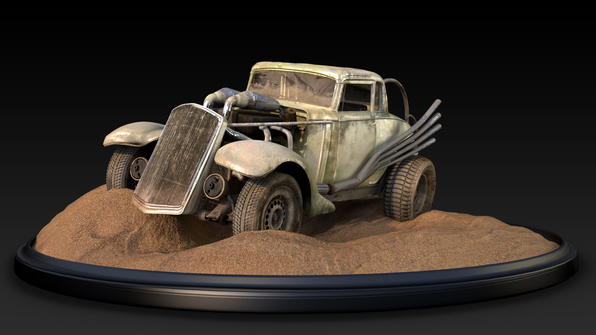Artstation The Nux Car Mad Max 3d Fan Art Marco Capellazzi