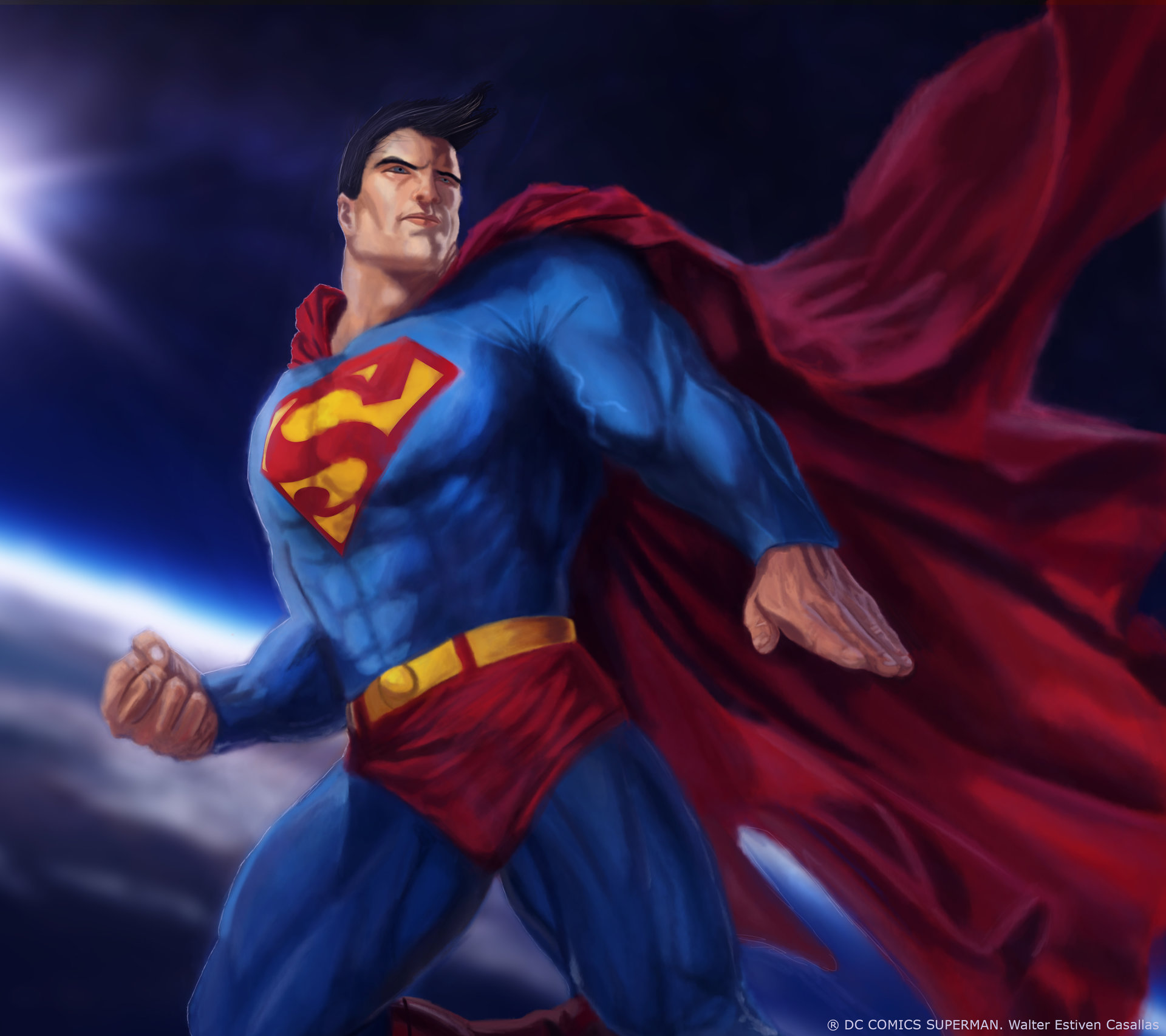 walter casallas - superman digital art