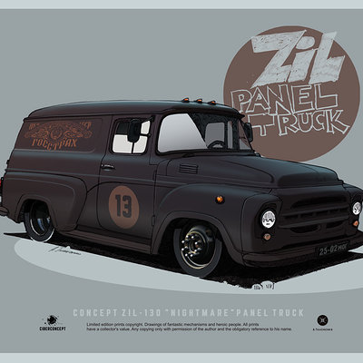 Andrey tkachenko zil panel truck 130