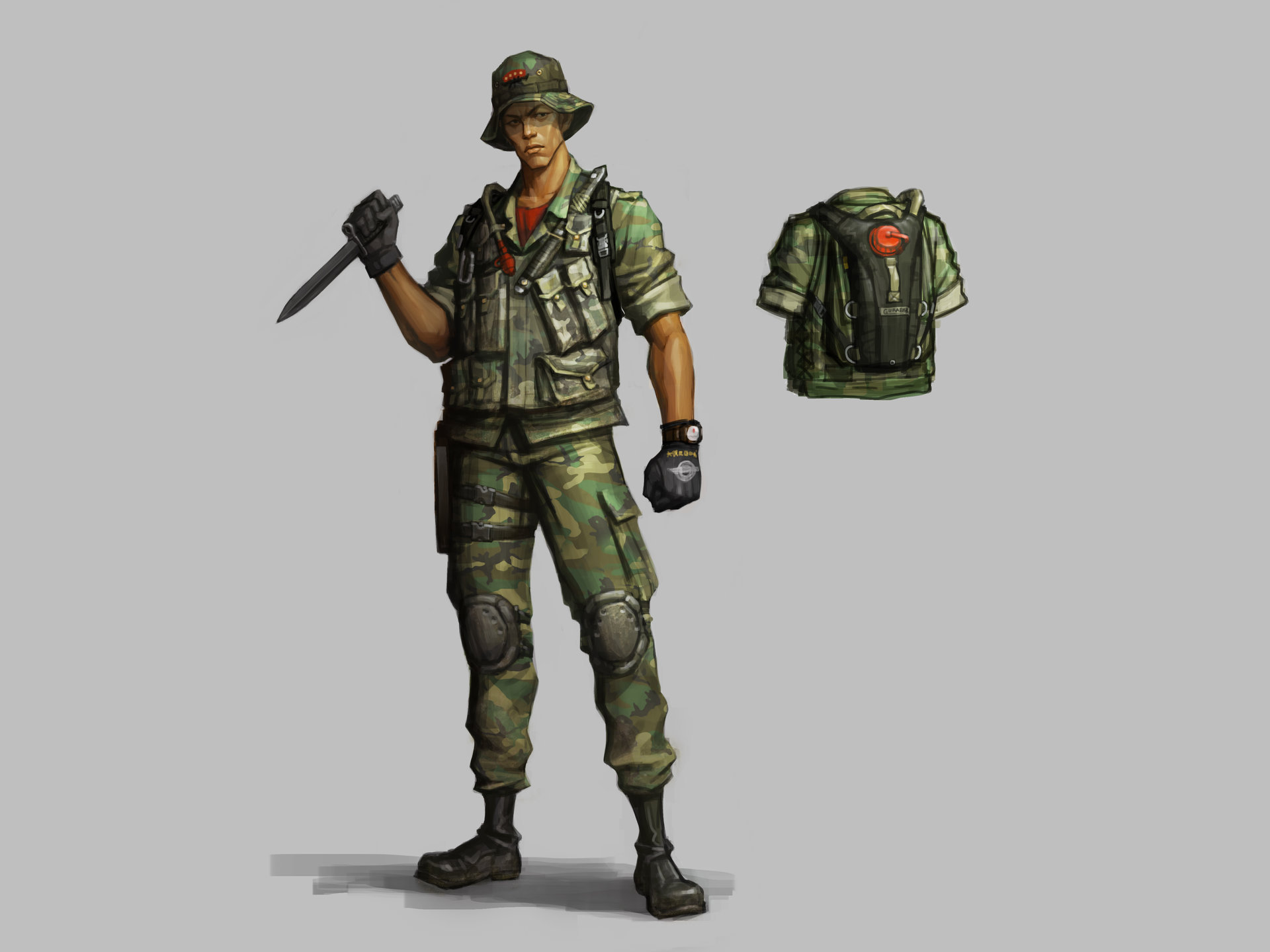 Sungwook Kang special force character concept (ROK special forces)