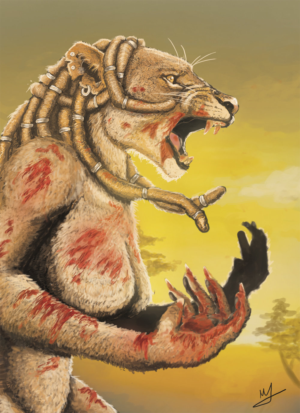 ArtStation - Angry Lioness