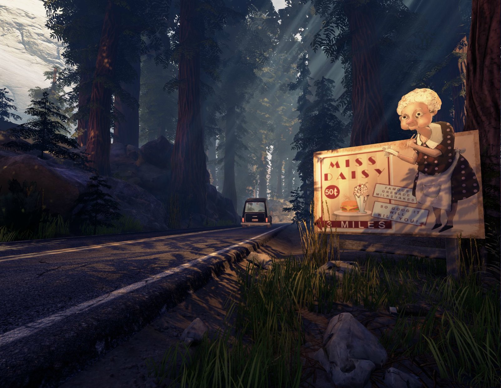Trees' shader and modelling. Lighting and composition with David Bastien-Robert