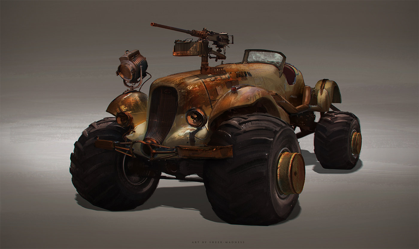 Artstation Post Apocalyptic Car Olga Orlova