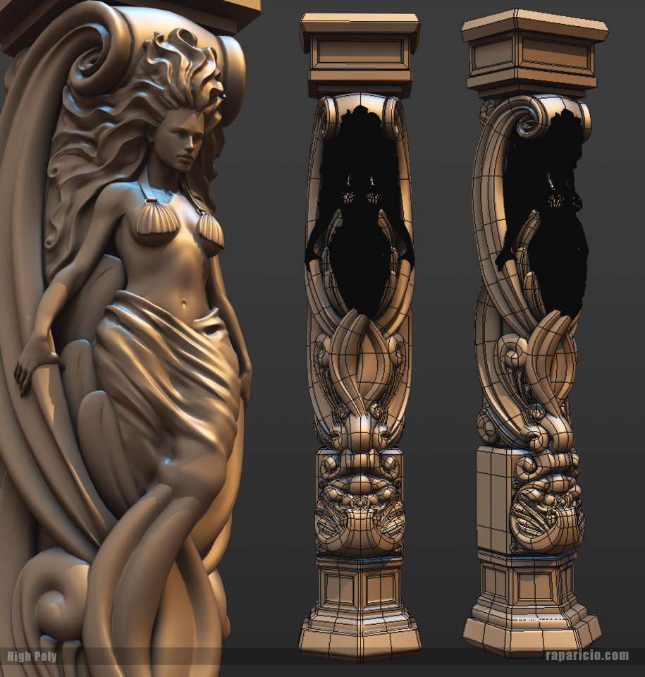 Wires. Mix of Sculpting and Subd