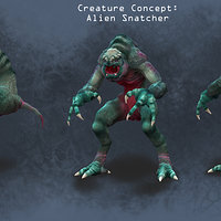 Artstation Alien Food Chain Heriberto Martinez