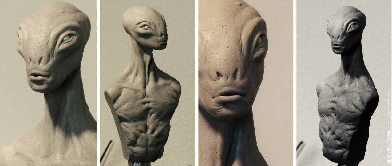 Sculpting an Alien Bust Using Alien Clay™ Medium 