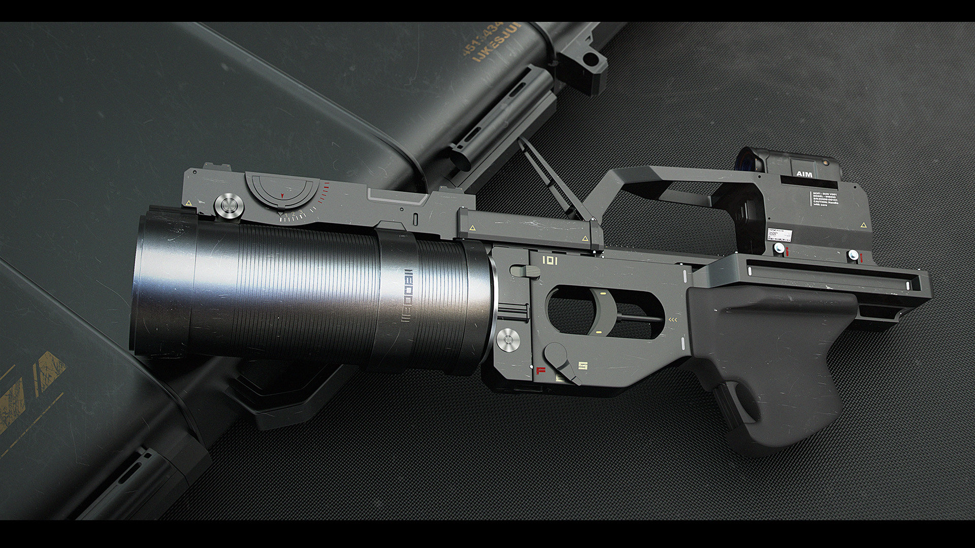 Artstation Sci Fi Gun Https Gumroad Com L Cepmm Dinesh