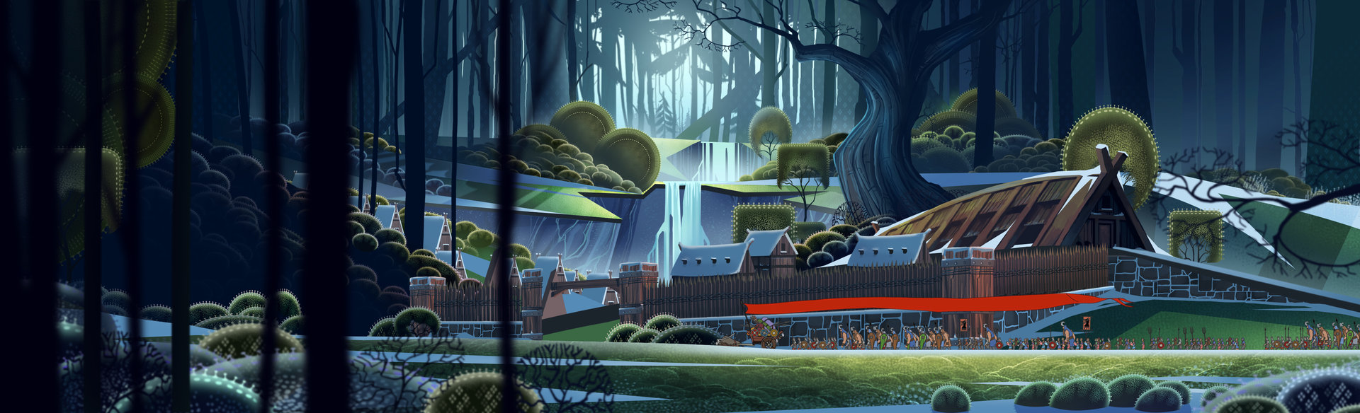Artstation The Banner Saga Landscape Francois Coutu