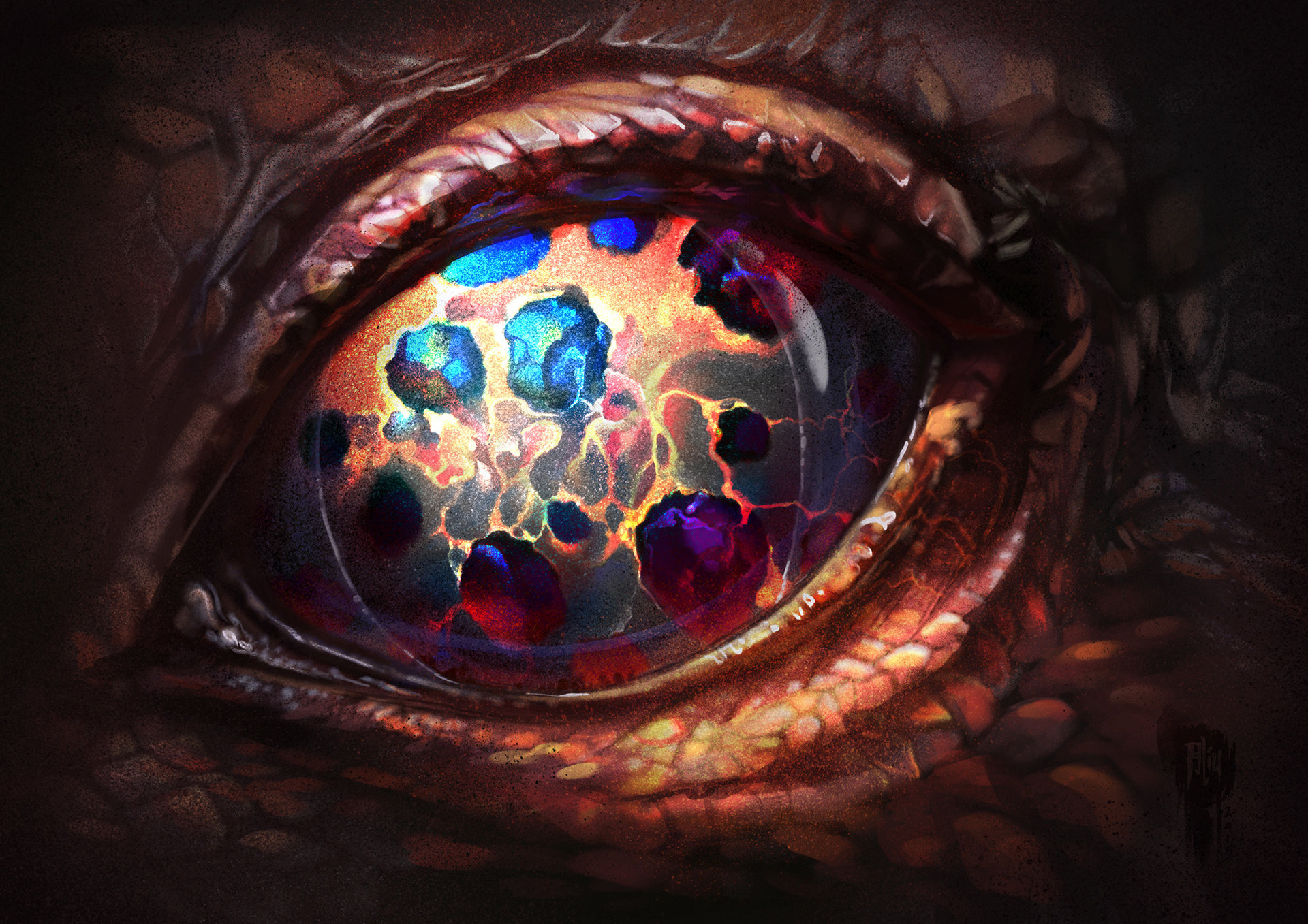 dragon eyes art