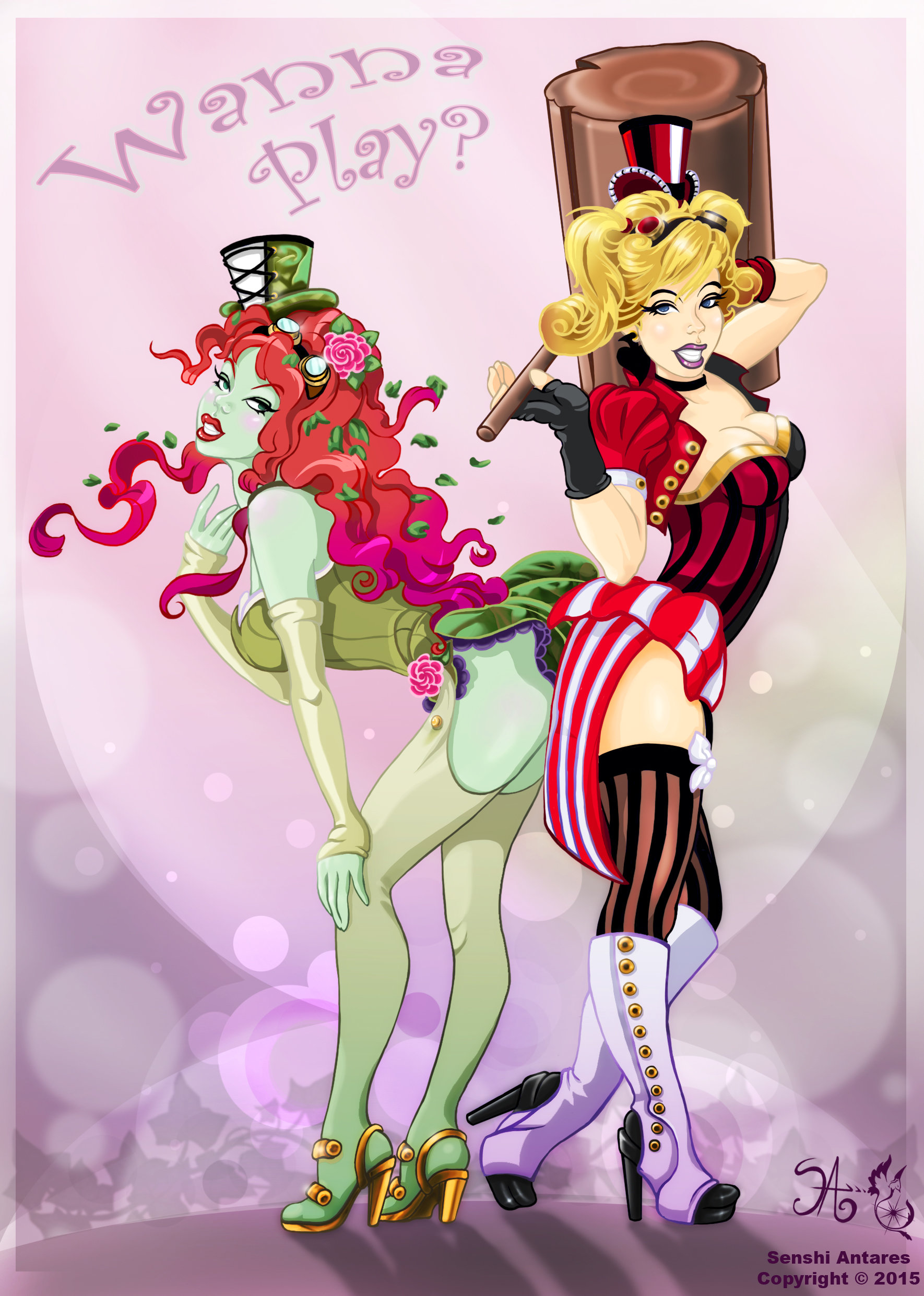 Poison ivy cosplay and harley quinn Harley Quinn