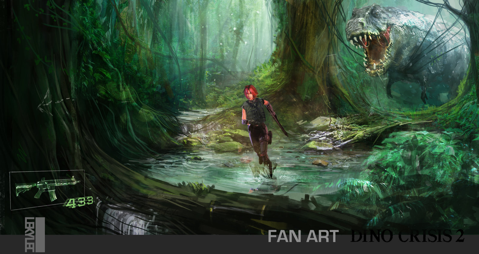 Artstation Dino Crisis 2 Fan Paint Over Kyle Crompton