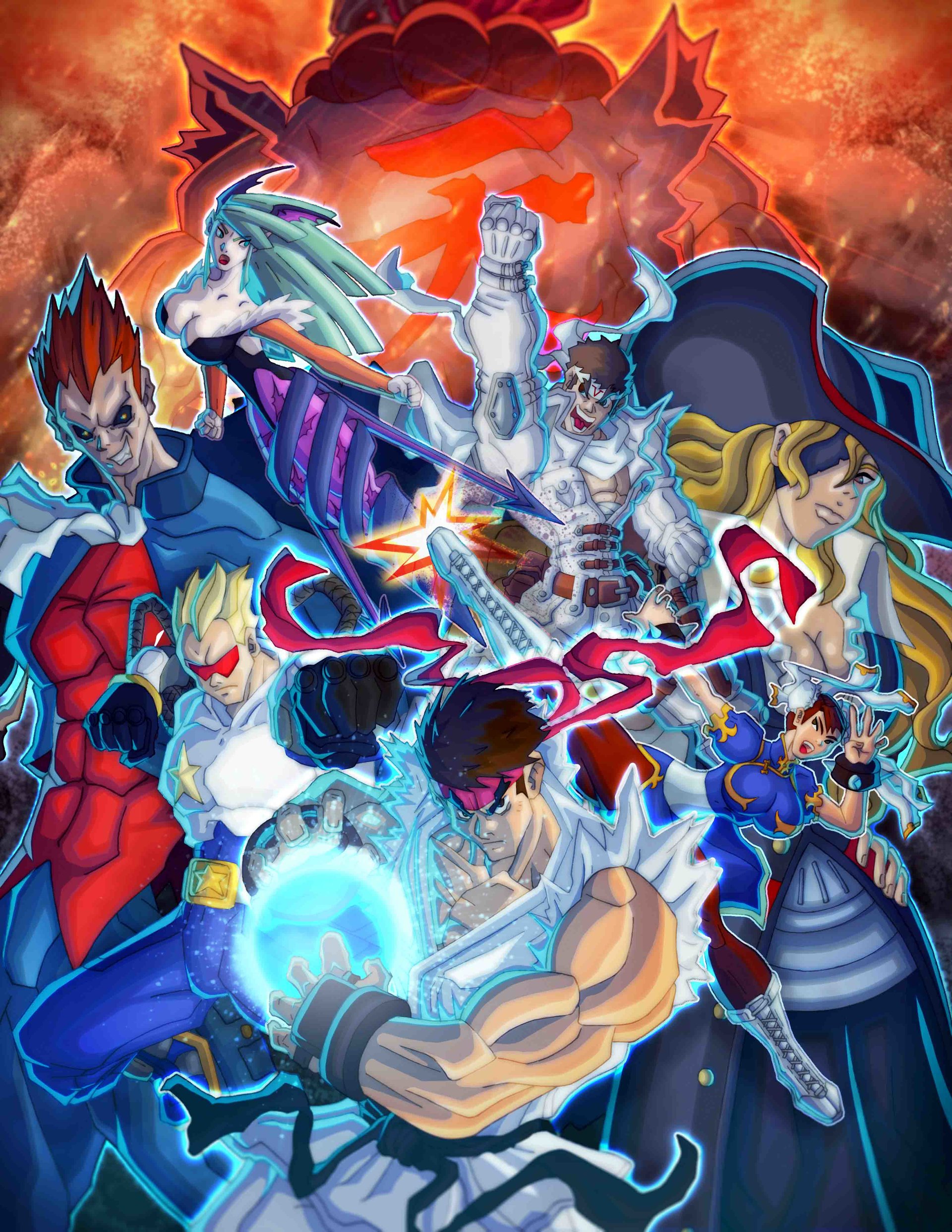 ArtStation - Capcom Fighting Tribute (Ver. B)